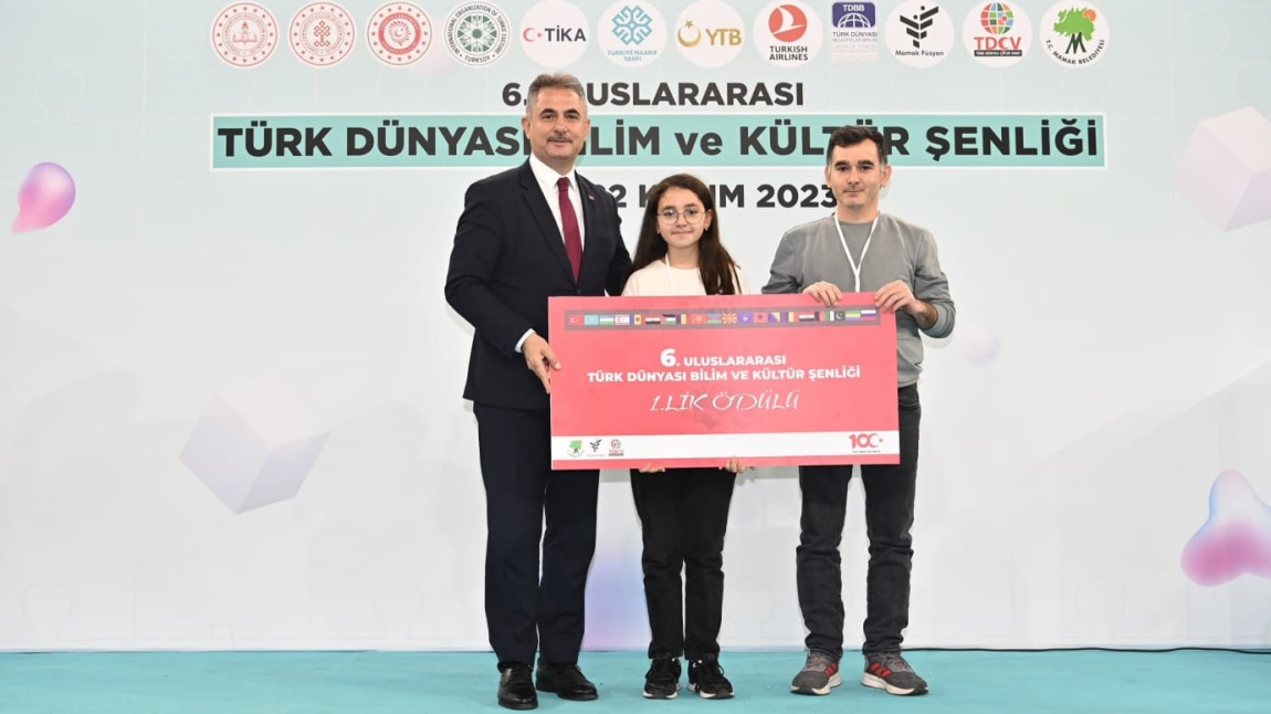 Türk Dünyası Bilim ve Kültür Şenliğinde 1.lik Ödülü Amasya BİLSEM'e